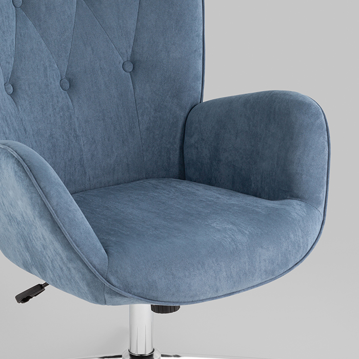 Кресло регулируемое Филадельфия замша глубокий синий NC Stool Group FUCHS HY-20-5218