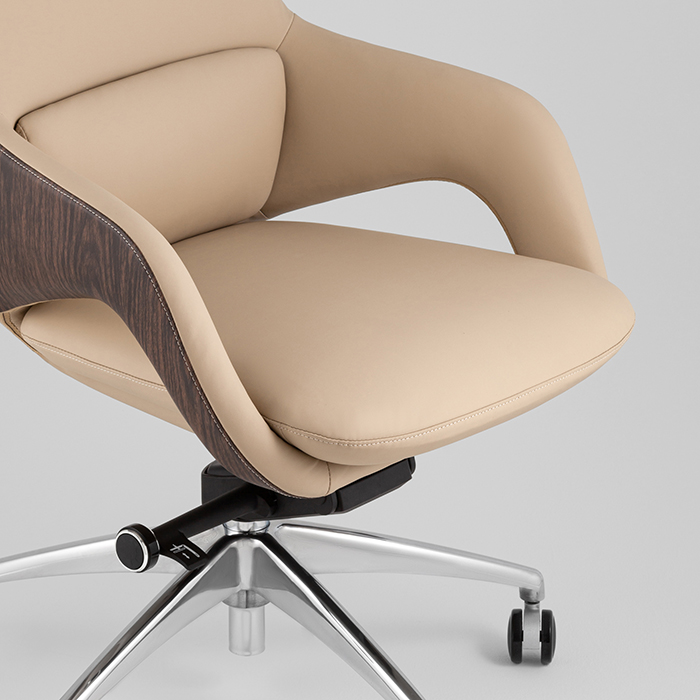 Кресло офисное TopChairs Reign бежевый Stool Group A666 2006-11