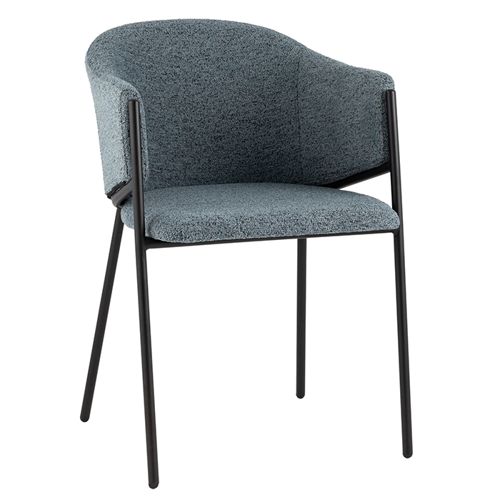 Стул Carmel голубой Stool Group DC-3091 WZ6002-7 black legs