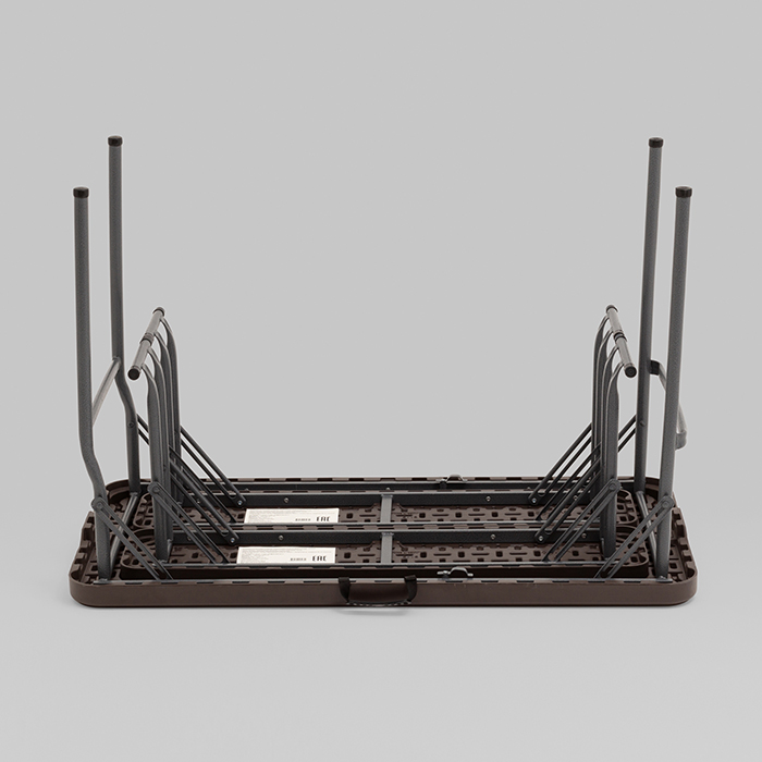 Комплект стола и двух скамеек коричневый Stool Group YX-B113 brown