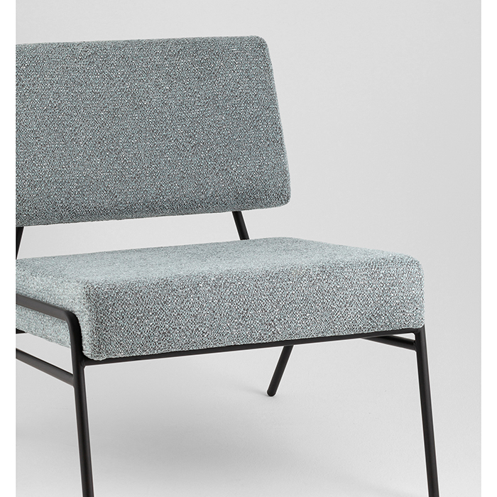 Кресло Теллинг шенилл серо-синий Stool Group LV-116-M77-01
