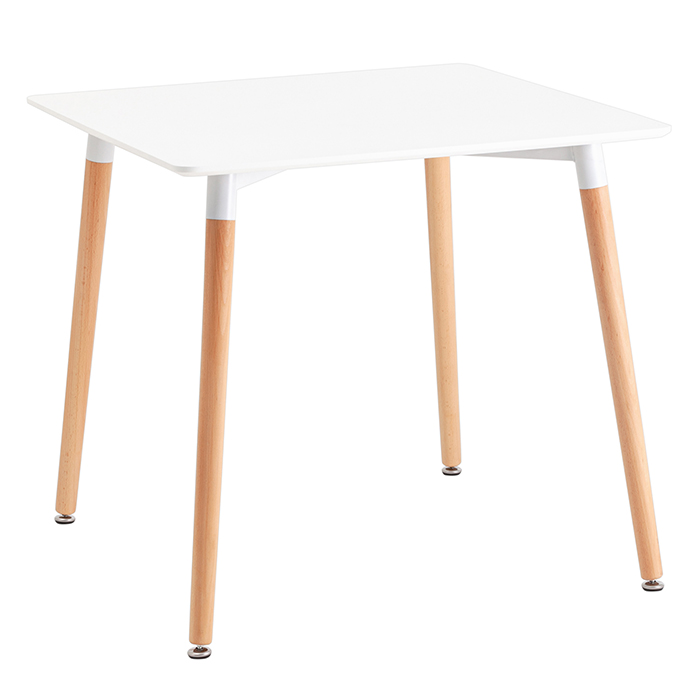 Стол Oslo Square D80 белый деревянные ножки Stool Group Z-208 v.2