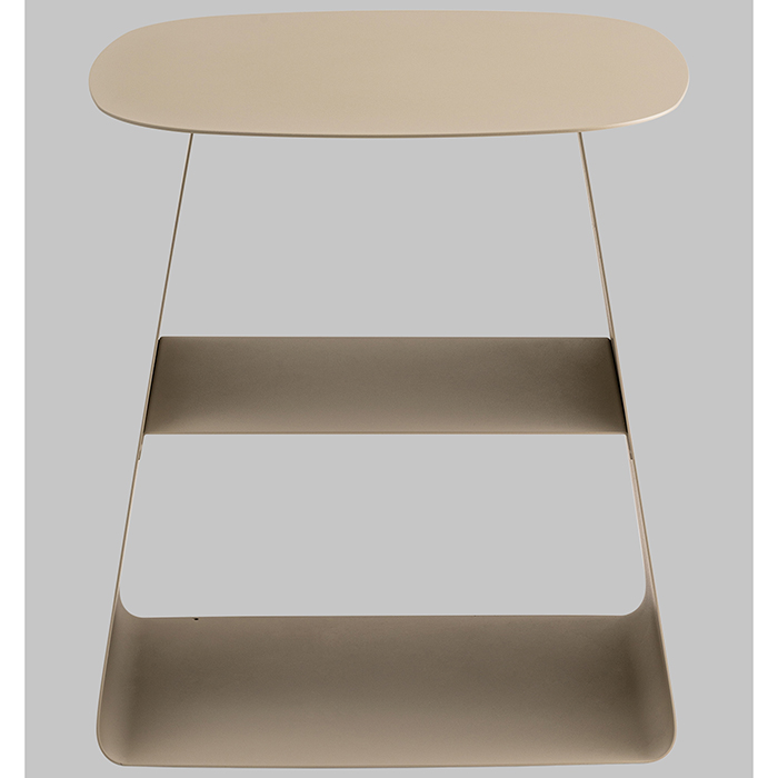 Журнальный столик Leyre металл бежевый Stool Group MT-123S DB-003