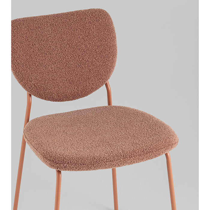 Стул Gigi коричневый букле Stool Group DRC-9155-B URL426-5 Dark Red-1