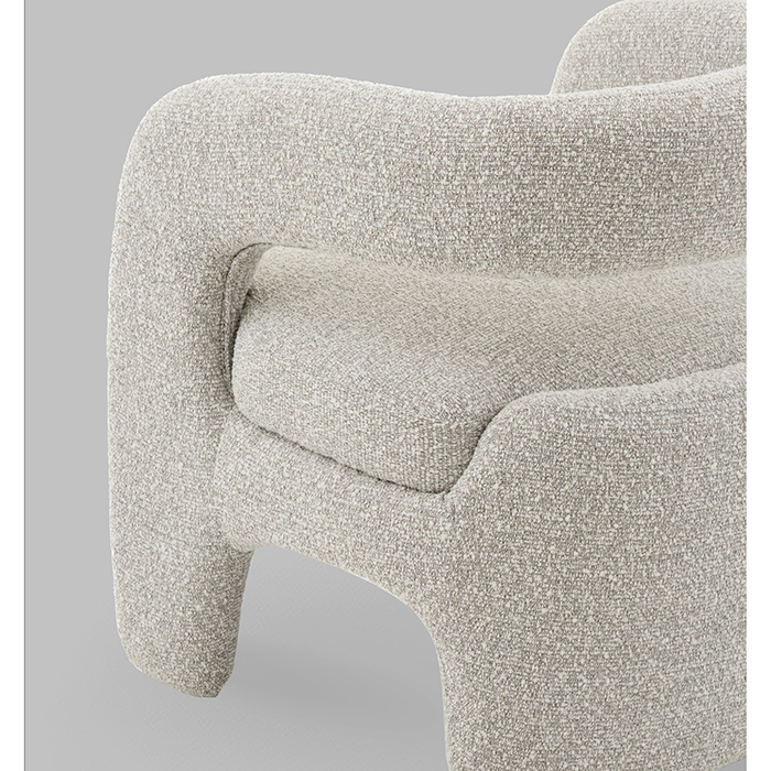 Кресло-лаунж Bones серебристый Stool Group FDC5014 Monet Silver
