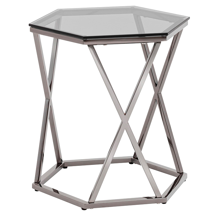Журнальный столик Круз 48х42 стекло Stool Group EET-187-GM