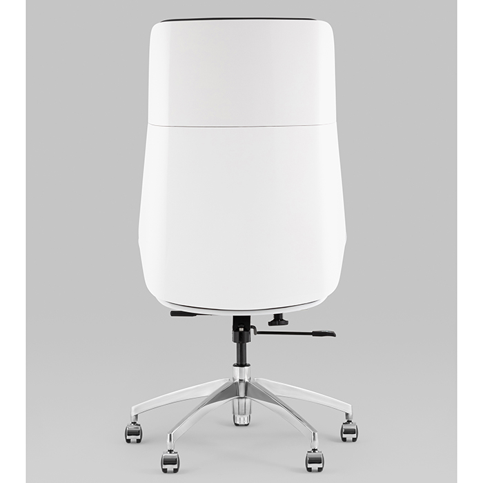 Кресло офисное TopChairs Crown серо-голубой/белый Stool Group A312 8386-16 white back