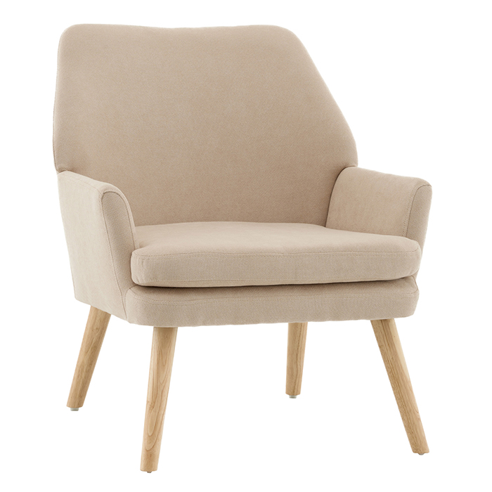 Кресло Харви бежевый деревянные ножки Stool Group QH-8312K-WL 263-2 dark beige