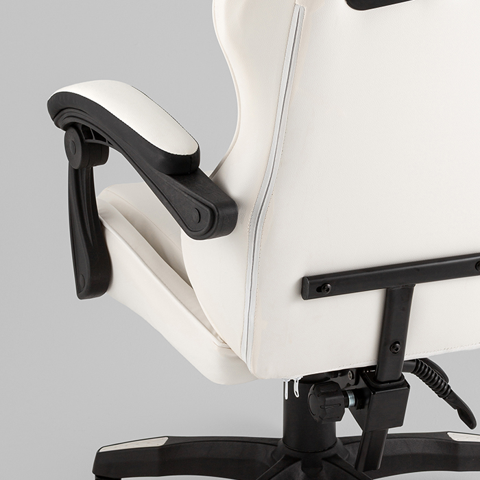 Кресло игровое TopChairs Phantom бело-чёрный Stool Group GF-D80 white+black