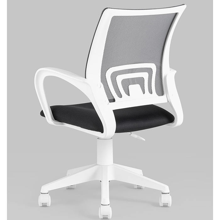 Кресло офисное TopChairs серый сетка Stool Group ST-BASIC-W/DG/TW-12