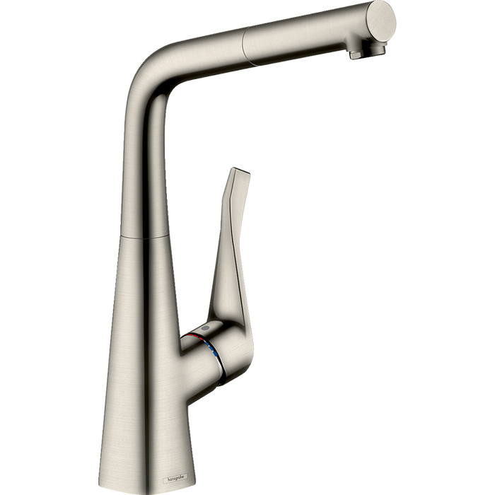Смеситель для кухни с вытяжным изливом Metris M71 Hansgrohe 14821800