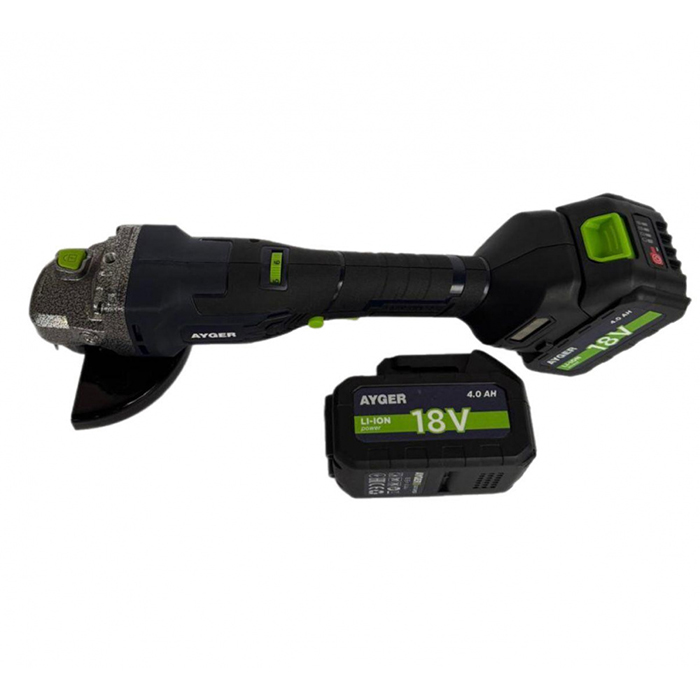 Угловая шлифмашина аккумуляторная Ayger AG18BL4 new