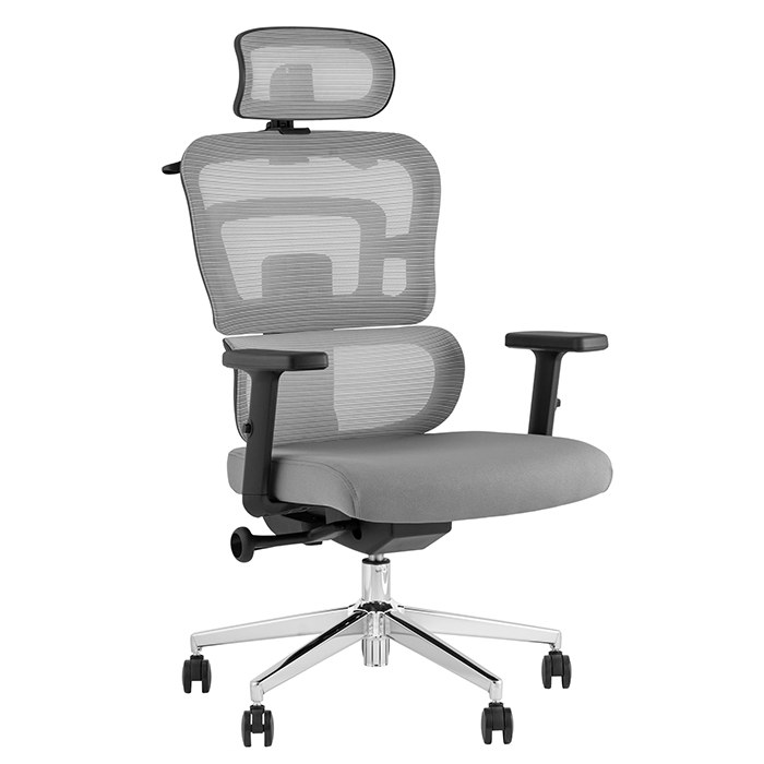 Кресло офисное TopChairs Techno серый Stool Group WH-A222 grey