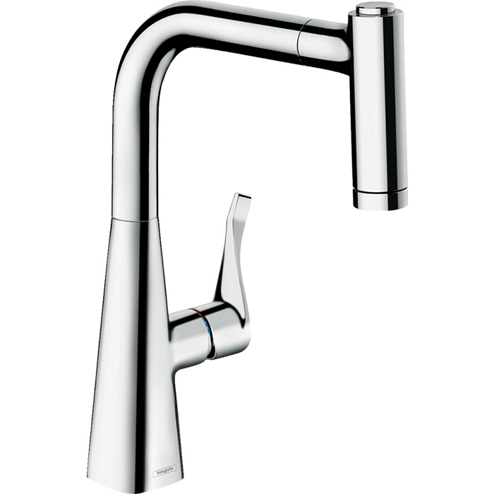 Смеситель для кухни с вытяжным изливом Metris M71 Hansgrohe 73800000