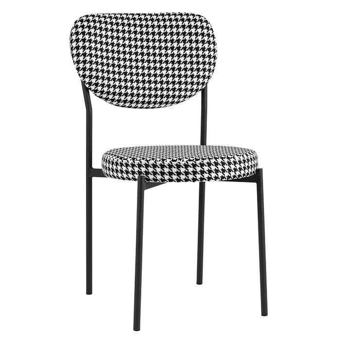 Стул Барбара чёрно-белый Stool Group BARBARA Houndstooth