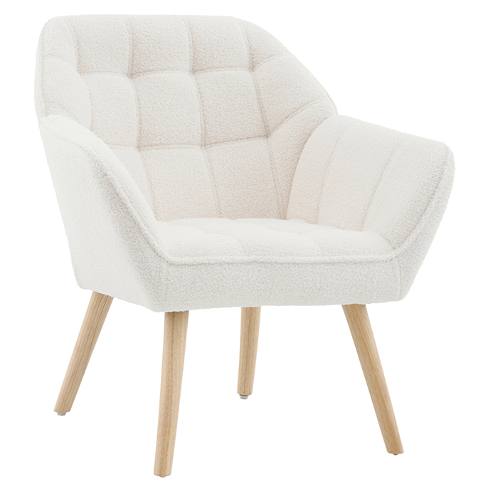 Кресло Вэйл тэдди белый Stool Group QH-8904K TEDDY 1859-01 white