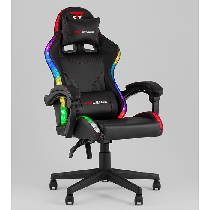 Кресло игровое TopChairs Druid чёрный Stool Group GF-8062-N black