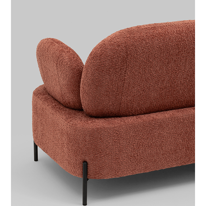 Диван Кэнди букле коралловый Stool Group vd-dv-candy-cm63
