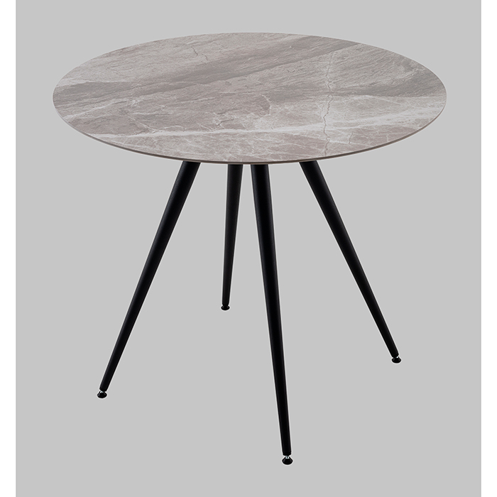 Стол Ники круглый керамика Italian light grey D90 Stool Group vd-niki-ilg-900