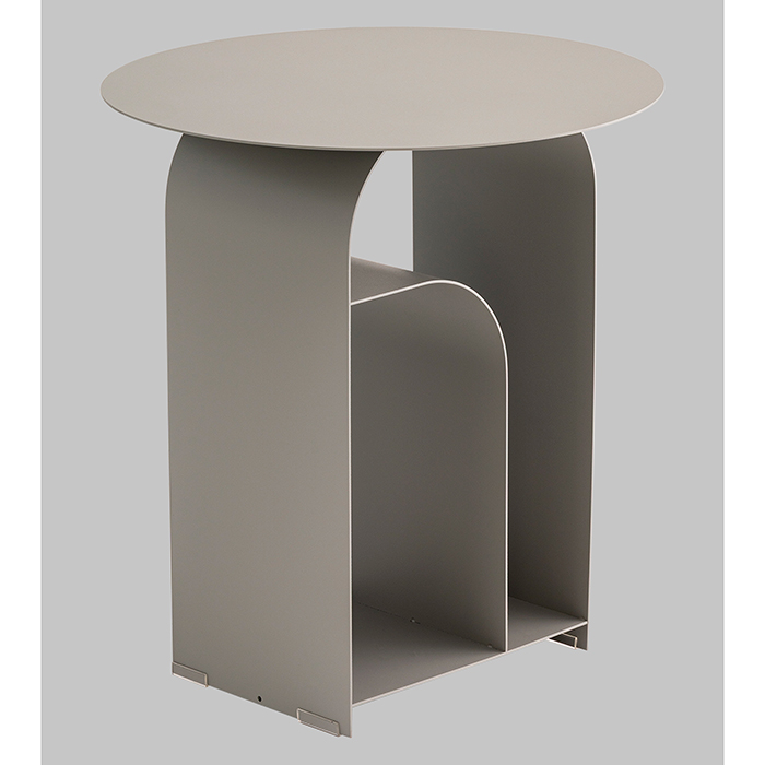 Журнальный столик Arwel металл серый Stool Group MT-140 DB-006