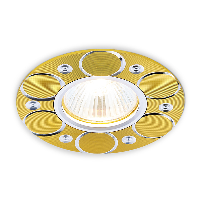 Светильник встраиваемый точечный Ambrella Light A808 AL/G