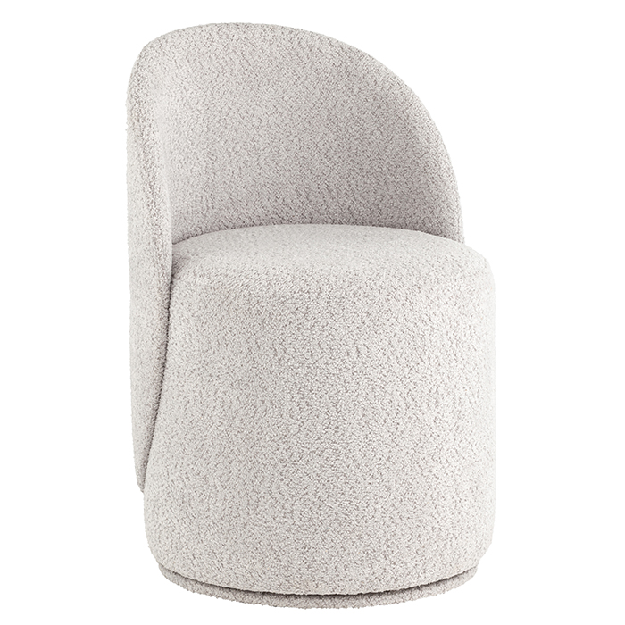 Пуф Loreen вращающийся букле светло-серый Stool Group LV-100-S900-PM