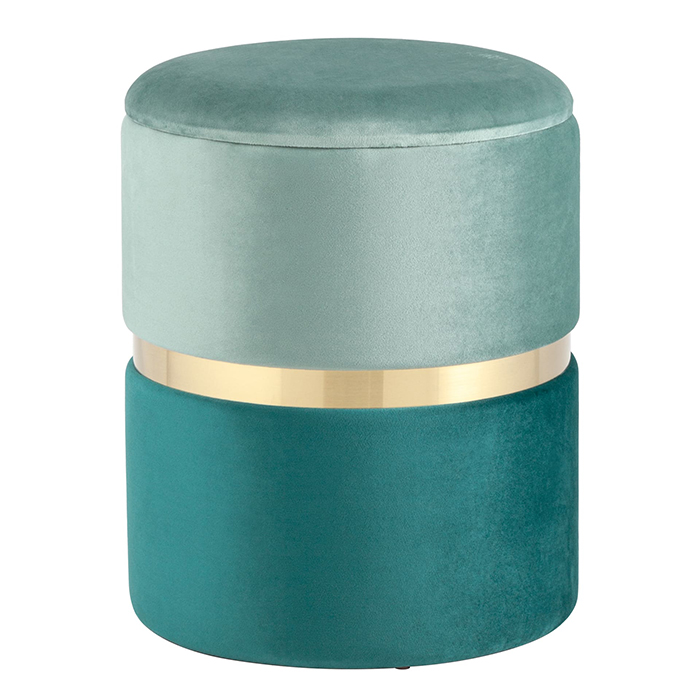 Пуф Кэрри с ящиком велюр бирюзовый Stool Group 19A060VA-8167-63/64
