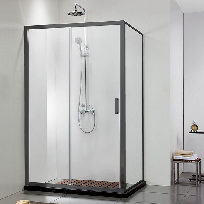 Душевая дверь в нишу раздвижная 100х200 Aquatek AQ ARI RA 10020BL