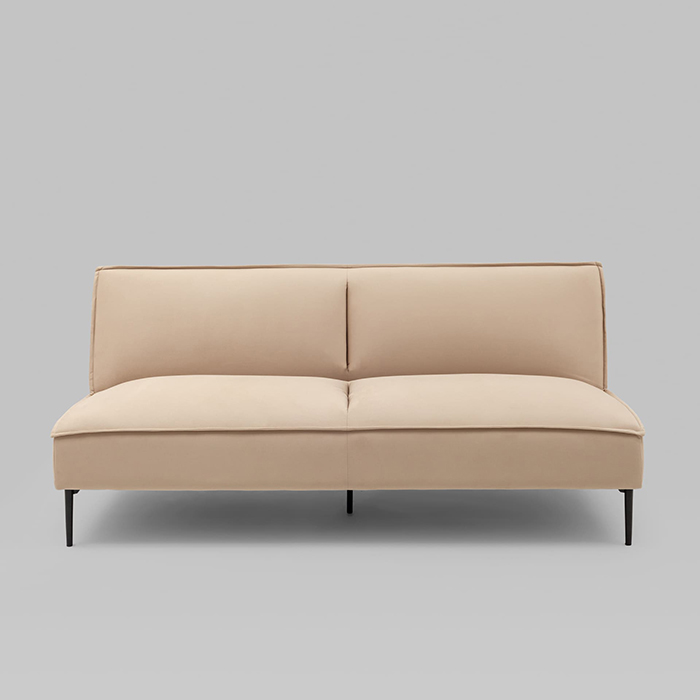 Диван прямой Кассель велюр бежевый Stool Group vd-cassel-vl18