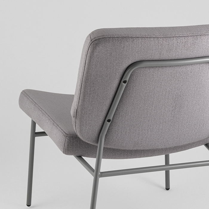 Кресло Эбигейл велюр серый каркас серый Stool Group LV-120-E86-7005