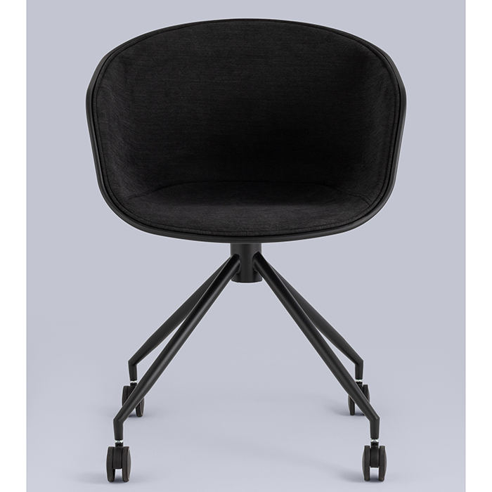 Кресло офисное Libra рогожка чёрный Stool Group SL-7040ZB bl-bl
