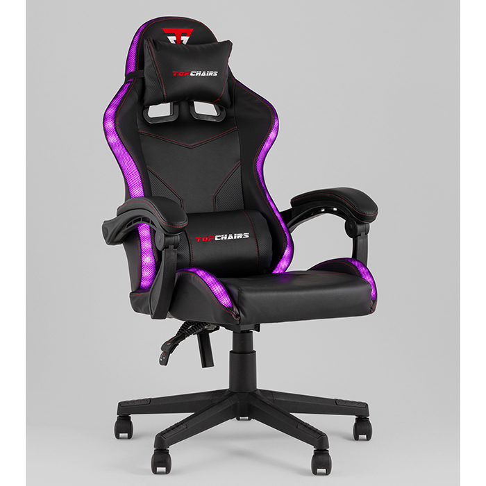 Кресло игровое TopChairs Druid чёрный Stool Group GF-8062-N black