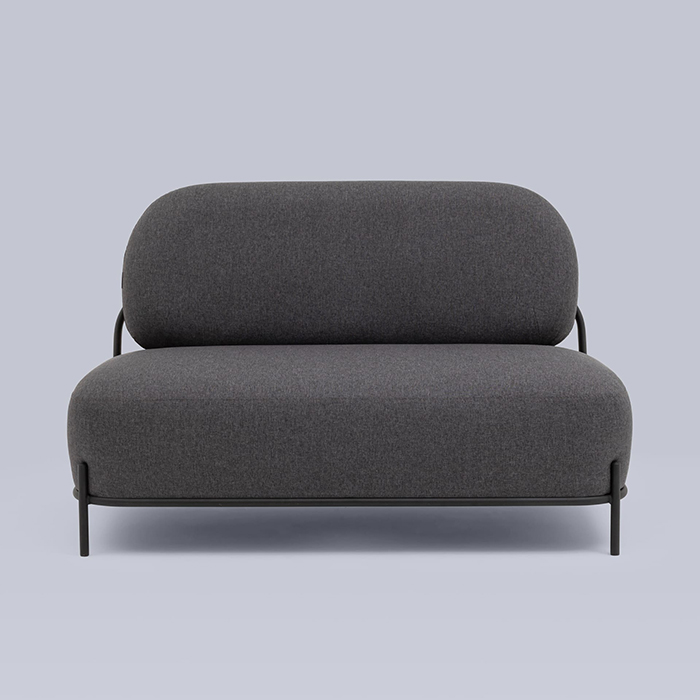 Диван Стоун рогожка тёмно-серый Stool Group vd-dv-stone-f68