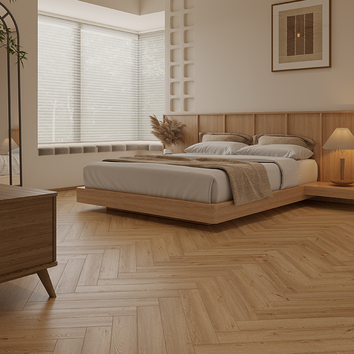 Ламинат Дуб Альба Herringbone Elegant 10 Norland LF306-31