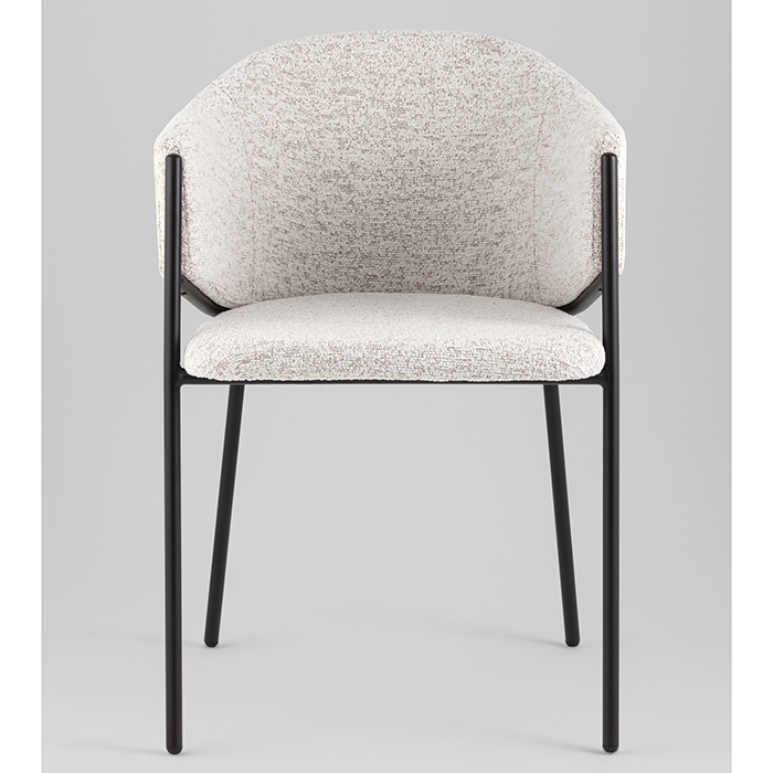 Стул Carmel бело-серый Stool Group DC-3091 WZ6002-11 black legs
