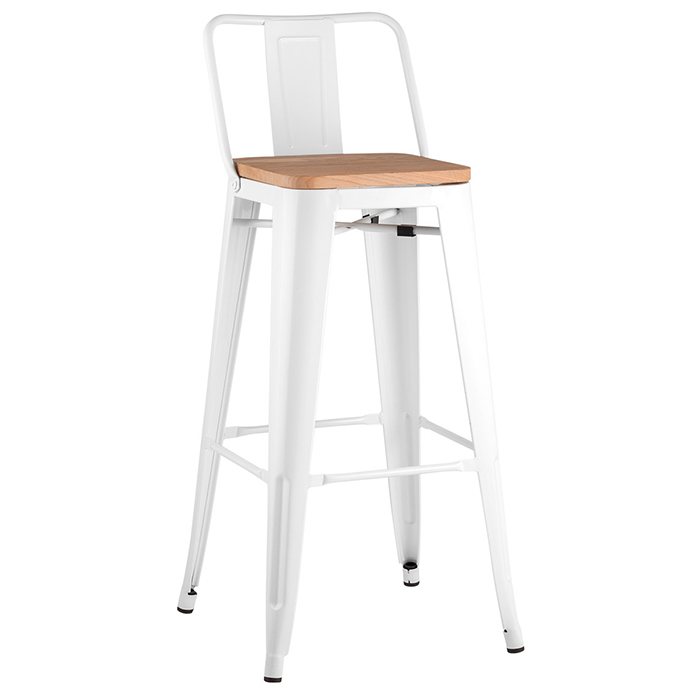 Комплект барных стульев Tolix белый (6 шт) Stool Group YD-H765E-W LG-02 X6