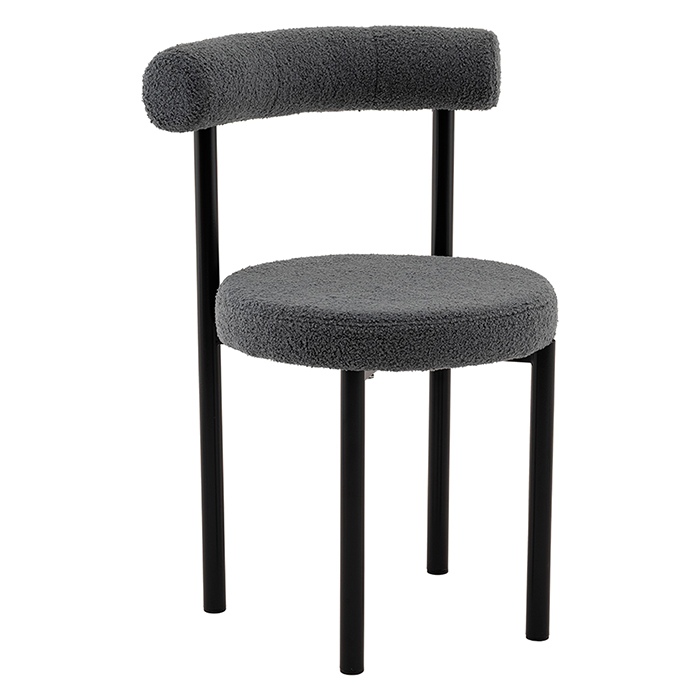 Стул Флорео букле тёмно-серый Stool Group vd-floreo-fl-grey