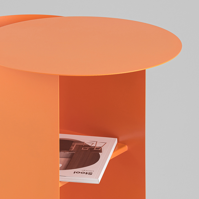 Журнальный столик Floire металл оранжевый Stool Group MT-143 DB-009