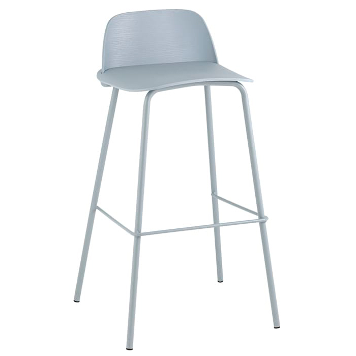Комплект барных стульев Mist серо-голубой (4 шт) Stool Group 8063T 75 blue 107 BOX