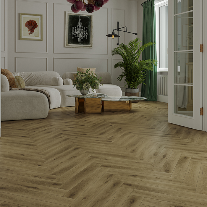 Ламинат Дуб Элла Herringbone Elegant Strong Norland LF304-41