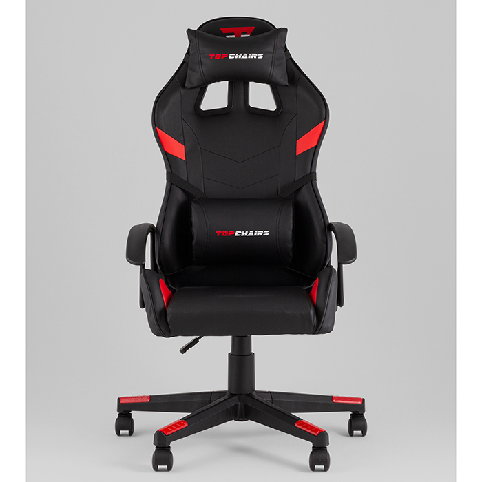 Кресло игровое TopChairs Warden чёрно-красный Stool Group GF-8066-5 black+red