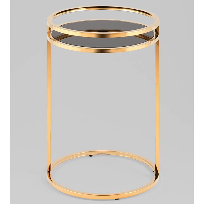 Журнальный столик Гестия 41х60 стекло чёрный Stool Group EET-079-TG