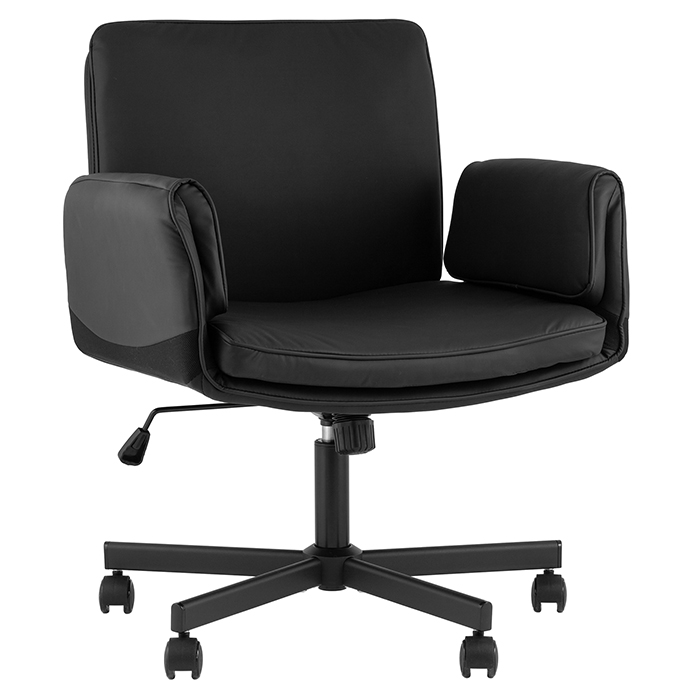 Кресло офисное TopChairs Foldo чёрное Stool Group D-802 black