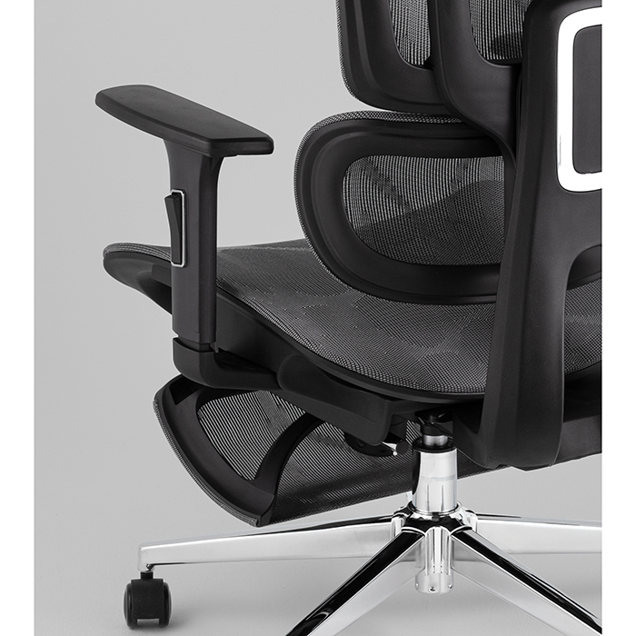 Кресло офисное TopChairs Nimbus серый Stool Group YF-W938A bl.sh. ST982-2 grey