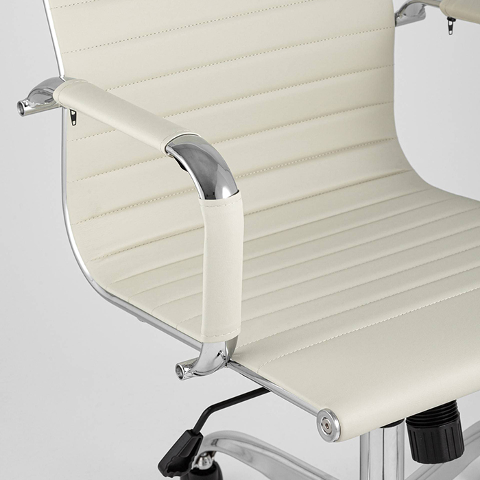 Кресло офисное TopChairs City бежевое Stool Group D-101H beige