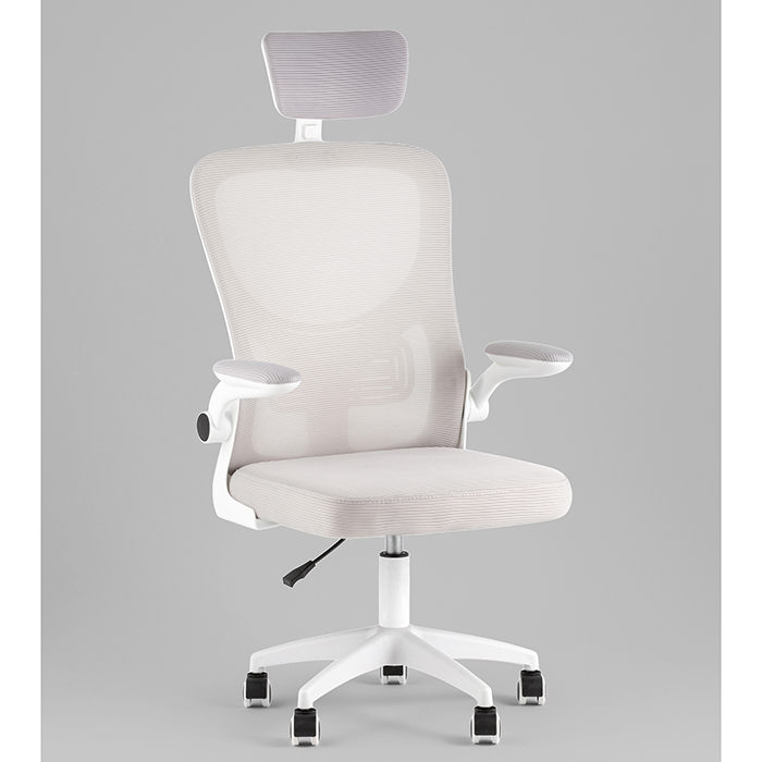Кресло офисное TopChairs Core серый Stool Group OUE-2504-HR w.pl grey mesh