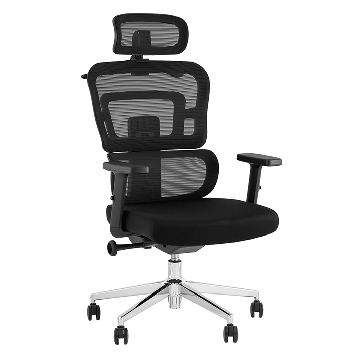 Кресло офисное TopChairs Techno чёрный Stool Group WH-A222 black