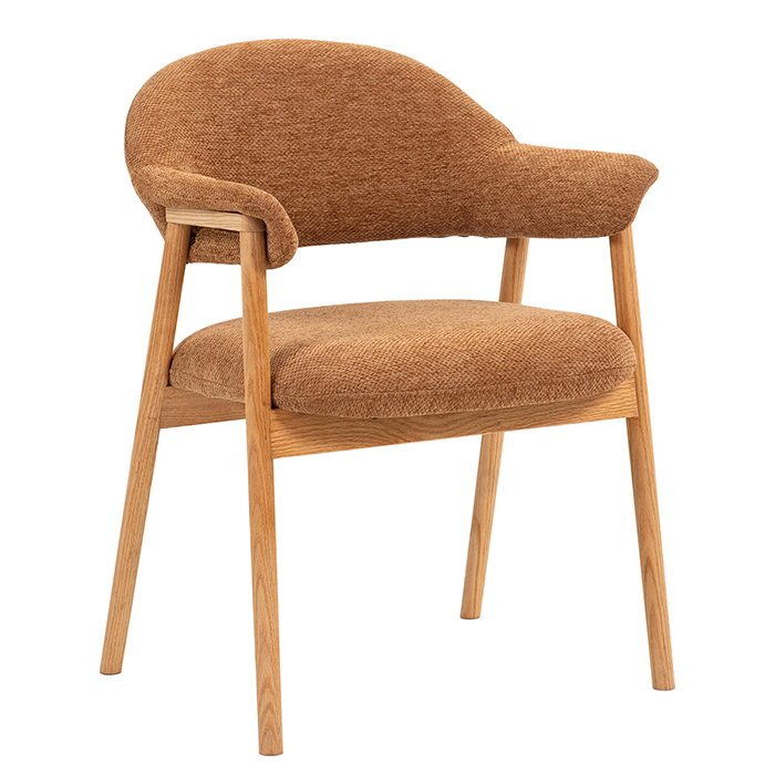 Комплект стульев Tavu терракотовый с деревянными ножками (2 шт) Stool Group DM4774 OTE-S-272 PUMPKIN X2