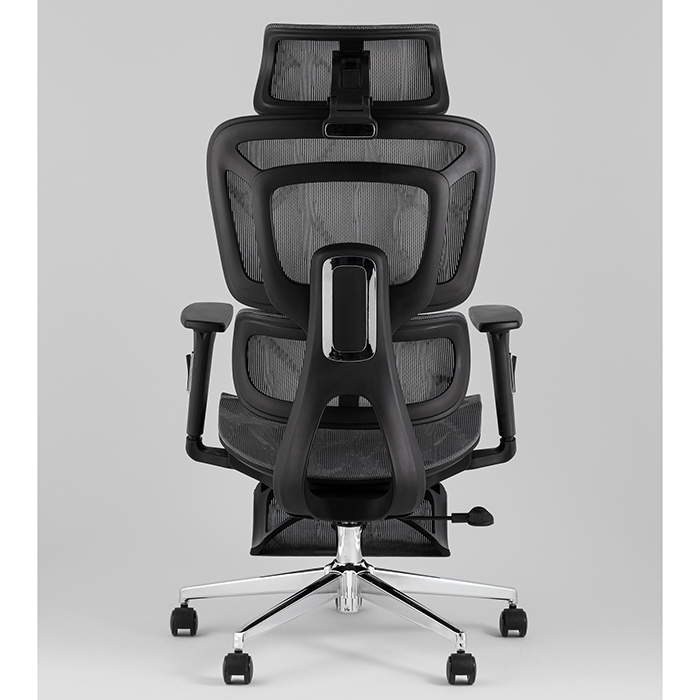 Кресло офисное TopChairs Nimbus серый Stool Group YF-W938A bl.sh. ST982-2 grey