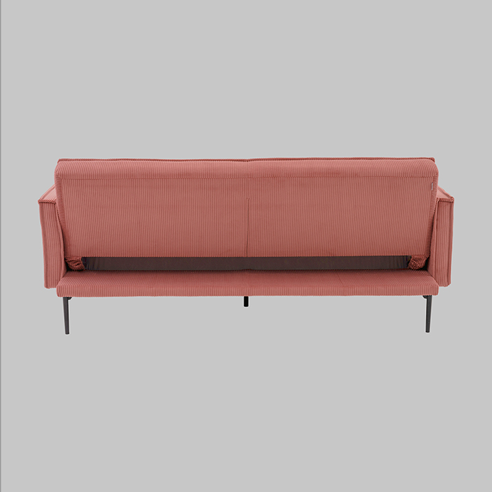 Диван прямой Кассель велюр рельефный коралловый Stool Group vd-cassel-cl-coral